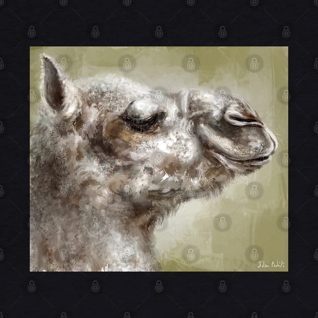 Portrait of a Smug Looking Camel on Sepia Background by ibadishi